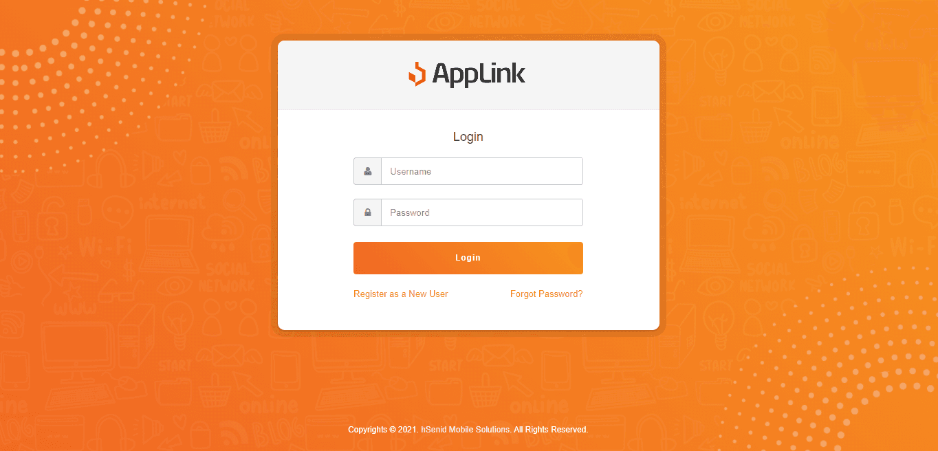 Screenshot of step 1: Go to the AppLink login page at user.applink.com.bd.